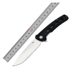 9CR18MOV G10 Handle Folding Pocket Knife - MZ-105