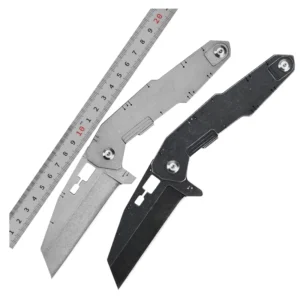 High Quality D2 Steel Lemmet Pocket Folding Multifunctional Camping Tool Knife Belt Gift Box product view 1