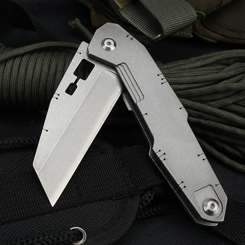 High Quality D2 Steel Blade Pocket Folding Multifunctional Camping Tool Knife Belt Gift Box product view 2