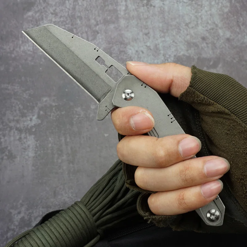 High Quality D2 Steel Blade Pocket Folding Multifunctional Camping Tool Knife Belt Gift Box product view 4