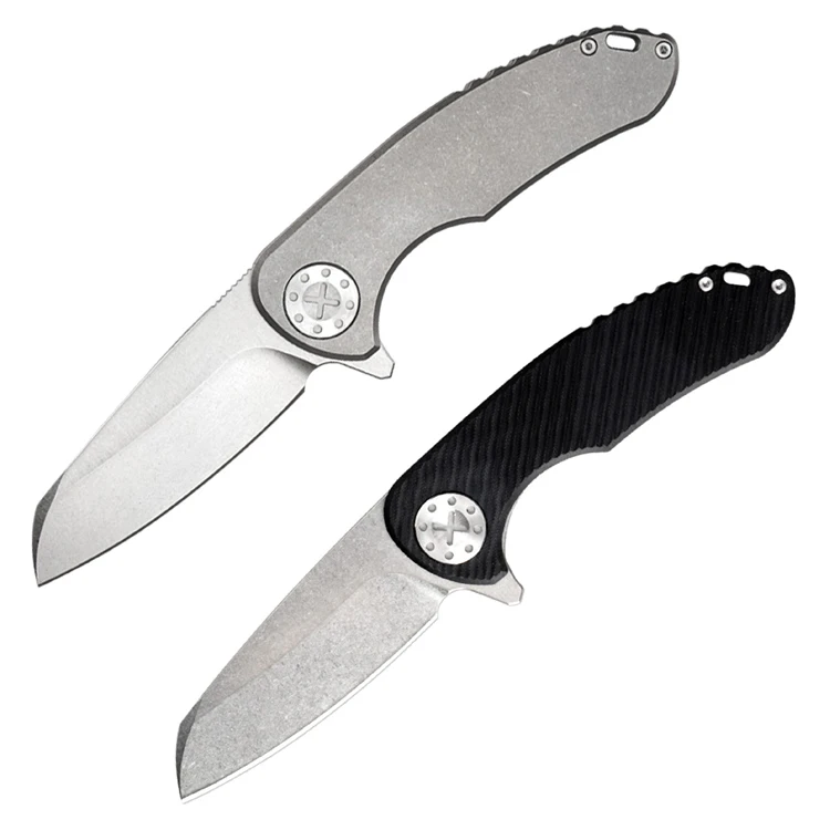 D2 Lama Titanium G10 Handle Folding Pocket Knife Altro Camping & Ciaoking Prodotti EDC product view 1