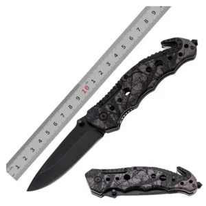Hot Sale Portable Pocket Folding Knife with 3D Printed Handle Steel Blade for and Industrial Use product view 1