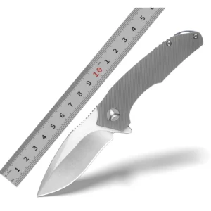VG10 Stainless Steel Titanium Handle Folding Pocket Knife - MZ-125 - product view 1