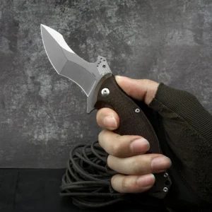 Stainless Steel Folding Knife with S35VN Stainless Steel Pocket Knife with Micarta Handle for Outdoor Survival Camping - product view 4