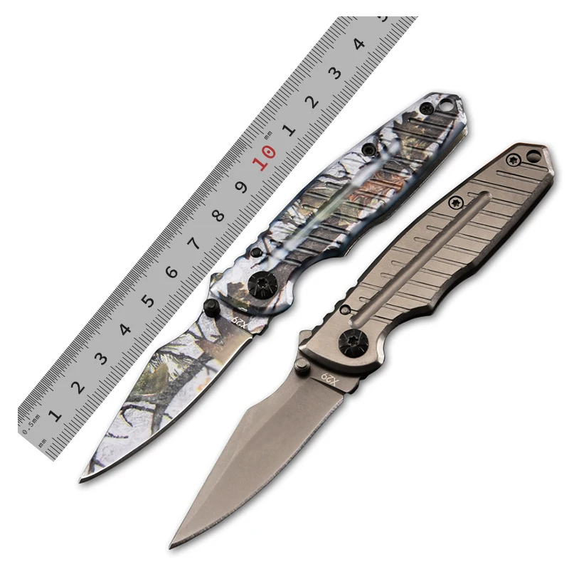 440 Stainless Steel Camo Outdoor Folding Multi Knife DIY Grade EDC Pocket Knife Camping Tools product view 1