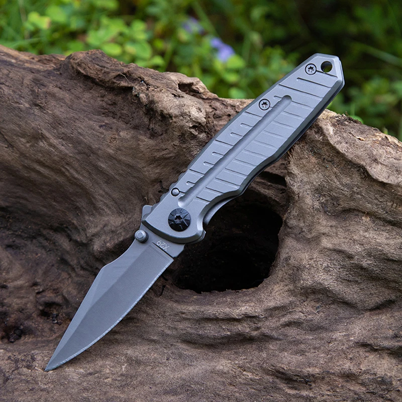 440 Stainless Steel Camo Outdoor Folding Multi Knife DIY Grade EDC Pocket Knife Camping Tools product view 3