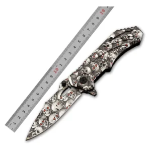 440 stainless steel Aluminum Handle Folding Pocket Knife - X30