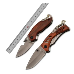 New Arrivals Pocket Knife Rosewood Handle Keychain Outdoor Camping Folding Knife for Sale