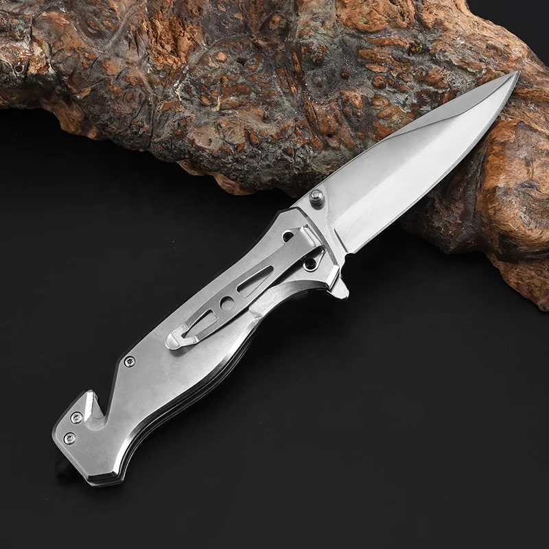 Wholesale Outdoor Rescue Multi Pocket Knife Stainless Steel Blade G10 Aluminum Handle Customizable product view 3