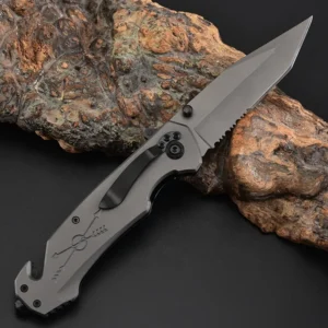 Outdoor Camping Multifunction Tools Gear Grey Titanium Stainless Steel Pocket Knife Knife product view 4