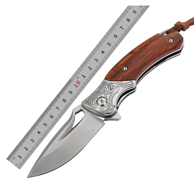 M390 Powder Steel EDC Knife Outdoor Portable High Hardness Handmade Fruit Knives Camping Folding Pocket Knife with Sheath - product view 1