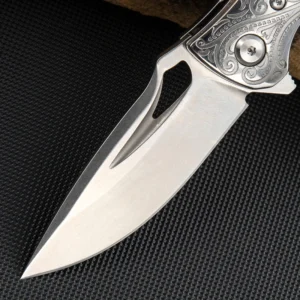 M390 Powder Steel EDC Knife Outdoor Portable High Hardness Handmade Fruit Knives Camping Folding Pocket Knife with Sheath - product view 4