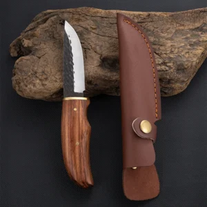 Wholesale Outdoor Fixed Blade Knife Wood Handle Pocket Camping Knife Straight Knife product view 3