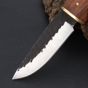 Wholesale Outdoor Fixed Blade Knife Wood Handle Pocket Camping Knife Straight Knife product view 4