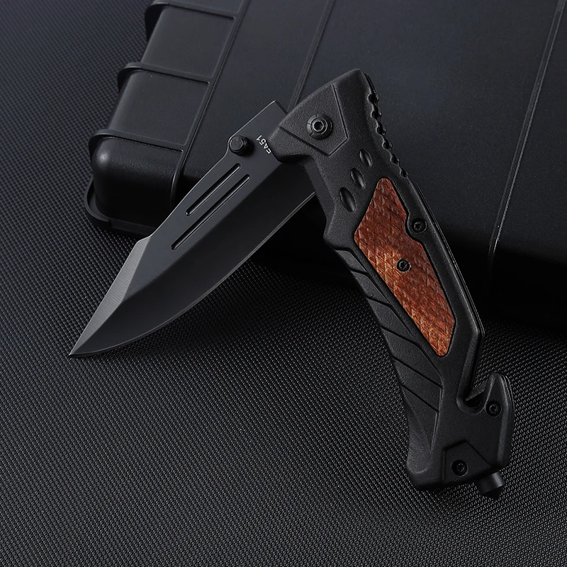 Custom Folding Pocket Knife Manufacturer Anodized Aluminum Handle EDC Bulk Wholesale Camping Knife product view 4
