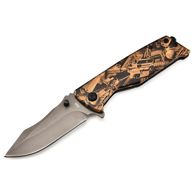 Outdoor Camping Tools Camo Armies Multifunction Folding Knife Pocket Custom product view 1