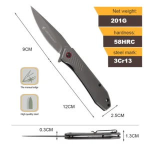 Hot Selling 3CR13 Stainless Steel Blade Wholesale Custom Outdoor Camping Folding EDC Pocket Knife product view 3