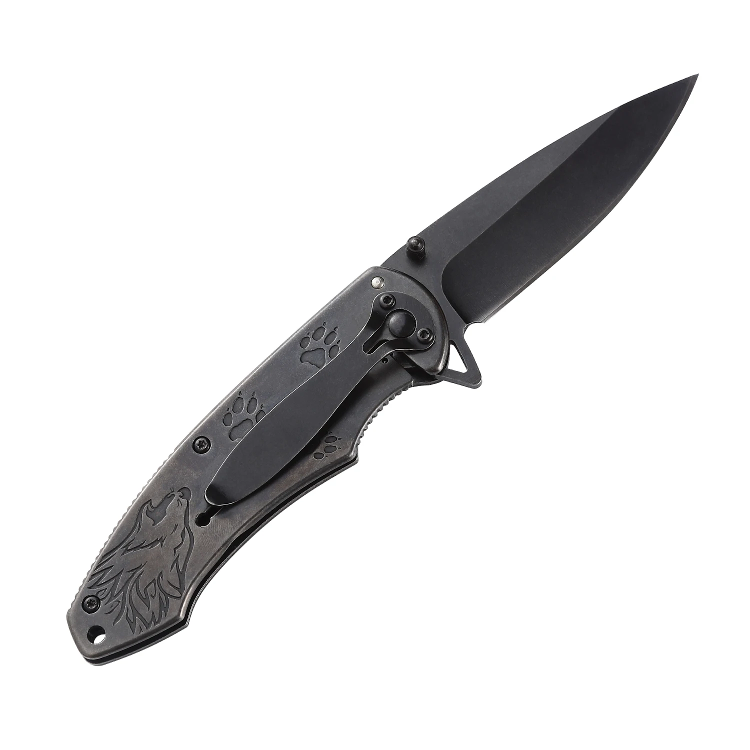 3D Relief Folding Pocket Knife Outdoor Knives Portable Camping Hiking Knife for Daily Use product view 3
