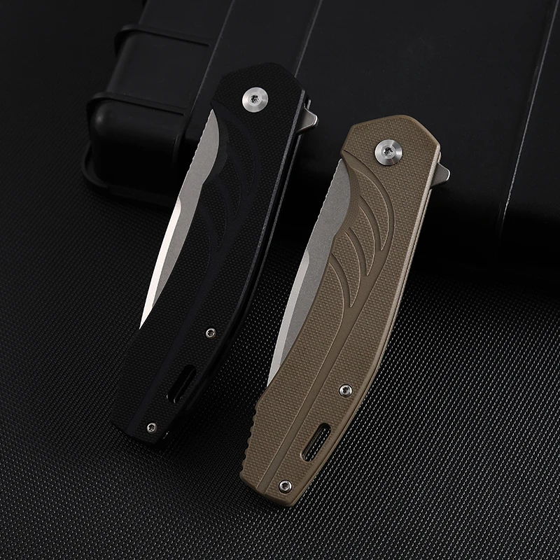 D2 G10 Handle Folding Pocket Knife - JK210 - product view 3