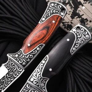 3Cr13 Stainless Steel Wood Handle Fixed Blade Camping Knife - J22 - product view 3