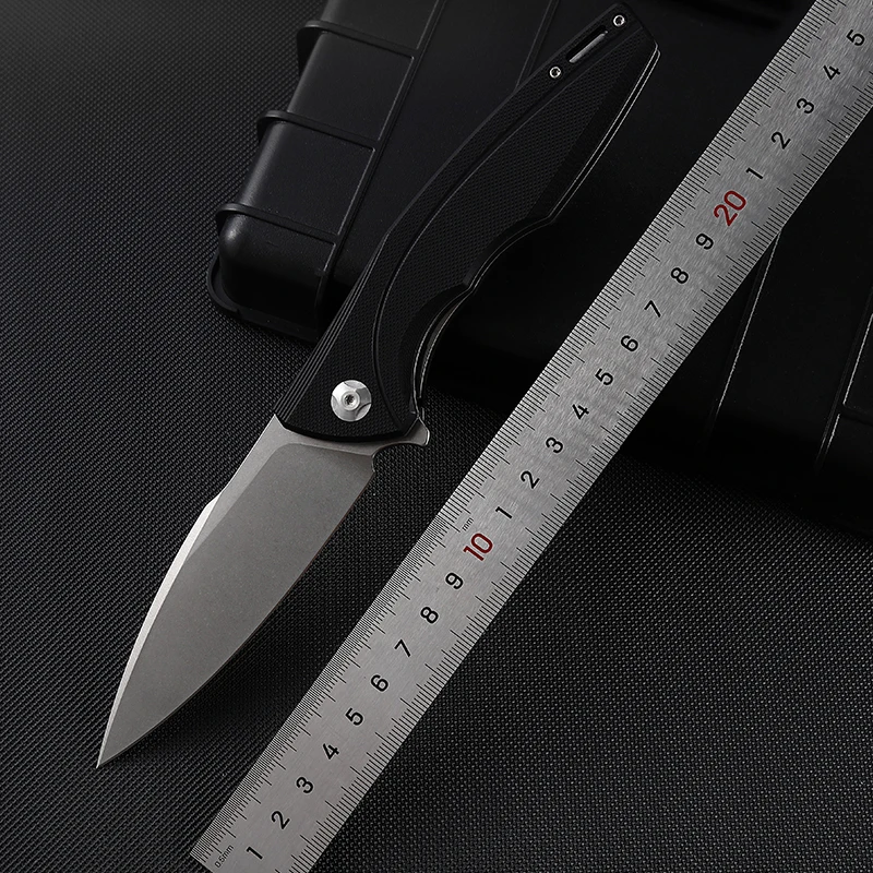 Outdoor Camping Knife Foldable G10 Handle D2 Steel for Men Utility Pocket Knife Customizable product view 3