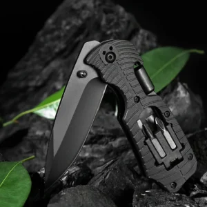 Stainless Steel Folding Pocket Knife with Screwdriver Tools - XI-22 - product view 2