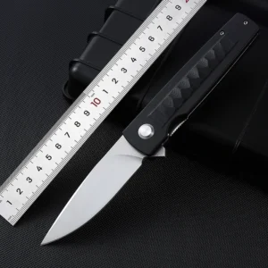 8.4 Inches High Grade D2 Steel Edc Folding Pocket Knife G10 Handle Outdoor Camping Hunting Knife with Gift Box - product view 3
