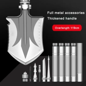 Industrial DIY Grade Compact Backpacking Shovel Multifunctional Steel Multitool for Camping Purposes Portable product view 2