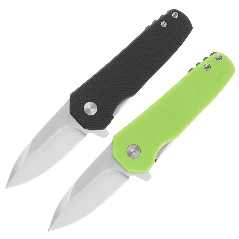 Ready-to-Ship Mini Folding Knife with 440C Blade G10 Handle Black or Green Small Outdoor Survival Pocket Knife with Gift Box - product view 1