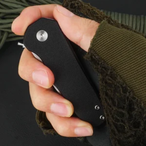 Ready-to-Ship Mini Folding Knife with 440C Blade G10 Handle Black or Green Small Outdoor Survival Pocket Knife with Gift Box - product view 4
