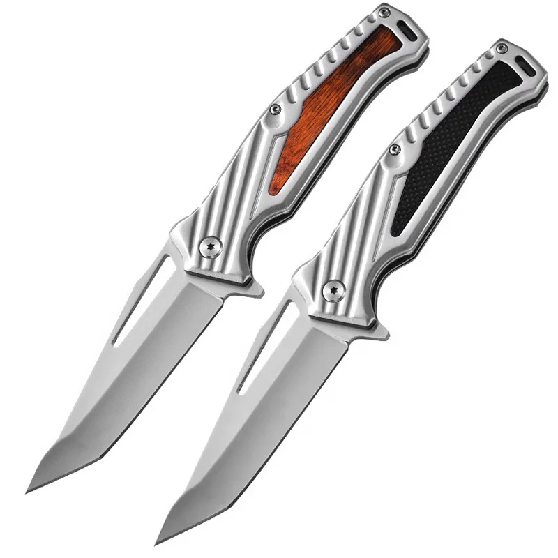 3cr13 Stainless steel Wood or G10 Handle Folding Pocket Knife - J24 - product view 1