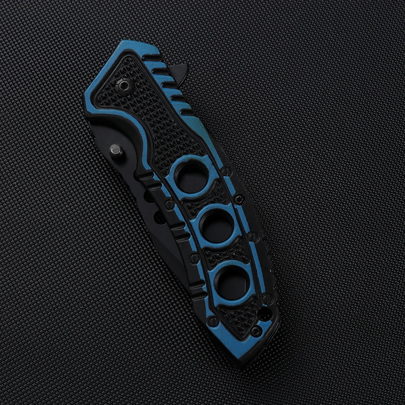 Plastic Handle Wild Hiking Hunting Bushcraft Pocket Folding Survival Knife with Glass Breaker - product view 3