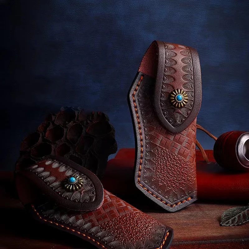 Leather Knife Sheath - sheath 01 - product view 2