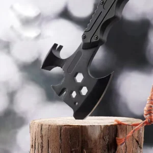 Carbon Steel Professional Outdoor Camping Ciaoking Portable Damascus Hatchet Multifunction axe with Rope product view 2