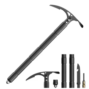 Outdoor Tools Hiking Accessories Carbon Steel Multifunctional Pickaxe Stainless Steel Pick Head Damascus Camping Axe product view 1