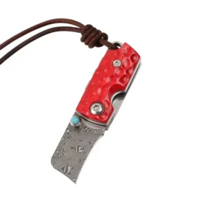 Damascus Steel Folding Pocket Knife - GT-K020