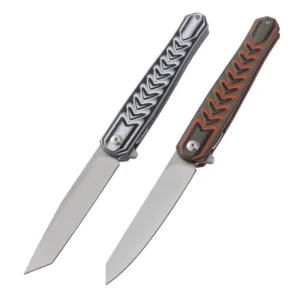 D2 steel G10 Handle Folding Pocket Knife - JJ147