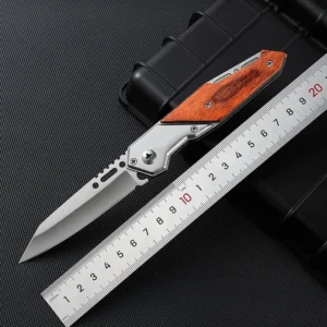 Factory Wholesale Folding Клинок Wood Handle Pocket Knife Camping Outdoor Knives Tool product view 3