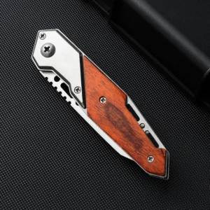 Factory Wholesale Folding Клинок Wood Handle Pocket Knife Camping Outdoor Knives Tool product view 4