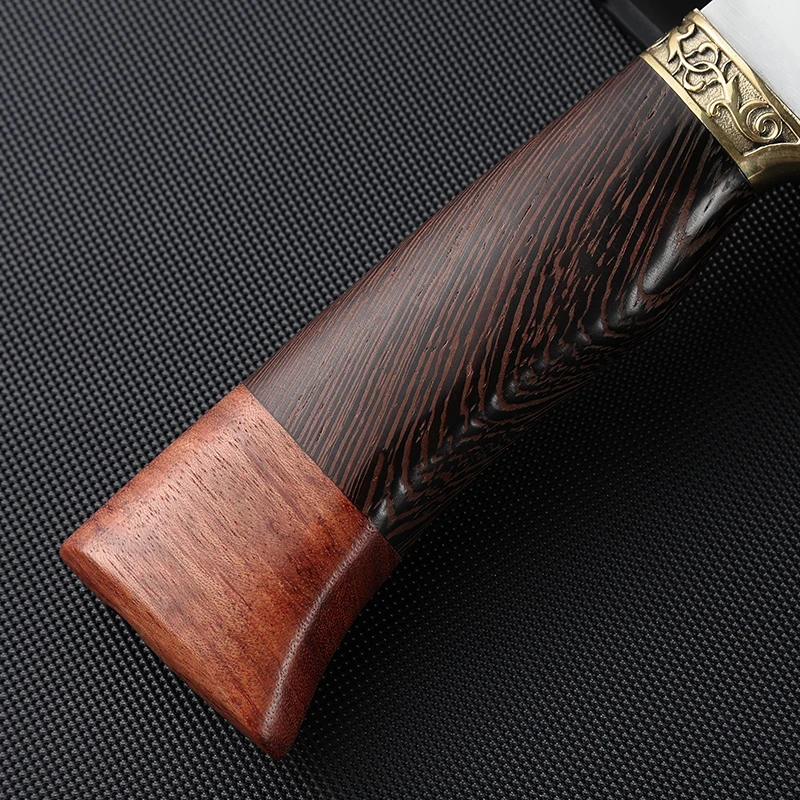 Industry Wood Handle Straight Knife Fixed Blade Outdoor Knifes Camping Knives product view 4