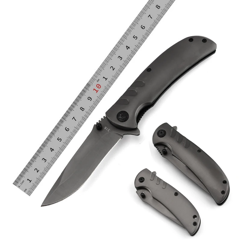 Full Titaniums Stainless Steel Outdoor Survival Tool Camping Folding Pocket Knife - product view 1