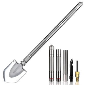 Holagh Quality Stainless Steel Multifunction Camping Folding Spades & Shovels Small Car Shovel