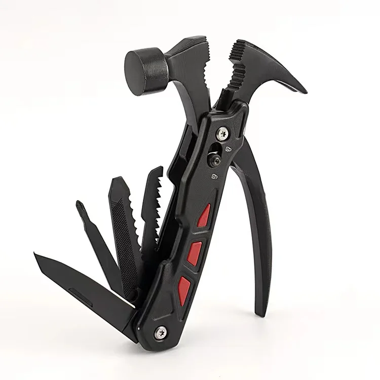 Wholesale Outdoor Tools Set Survival Camping Multi Tool Aluminum Claw Hammer Window Breaker - product view 1