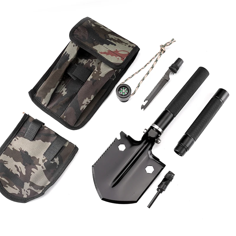 Light Weight Portable Car Emergency Folding Shovel Garden Shovel Customized Head Tools Logo product view 1