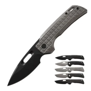 Hot Selling High Quality M390 Steel Folding Pocket Titanium Alloy Anti-skid Handle Portable Edc Gift Knife