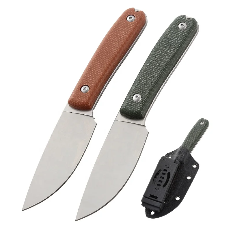 D2 High Quality Steel Pocket Knife Delicate Micarta Handle Outdoor Camping Knife Edc Fixed Knife product view 1