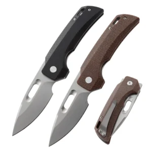 Outdoor Camping Portable K110 Steel Edc Mikara Handle Folding Knife Survival Hunting Pocket Knife Blank