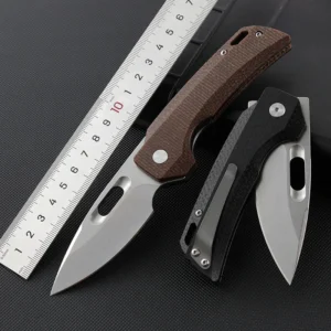 Outdoor Camping Portable K110 Steel Edc Mikara Handle Folding Knife Survival Hunting Pocket Knife Blank - product view 3