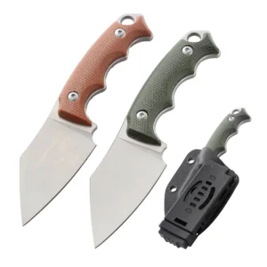 D2 Stainless Steel Bilah Pocket Knife Mikata Non-slip Handle and Camping Knife with Sheath Customizable