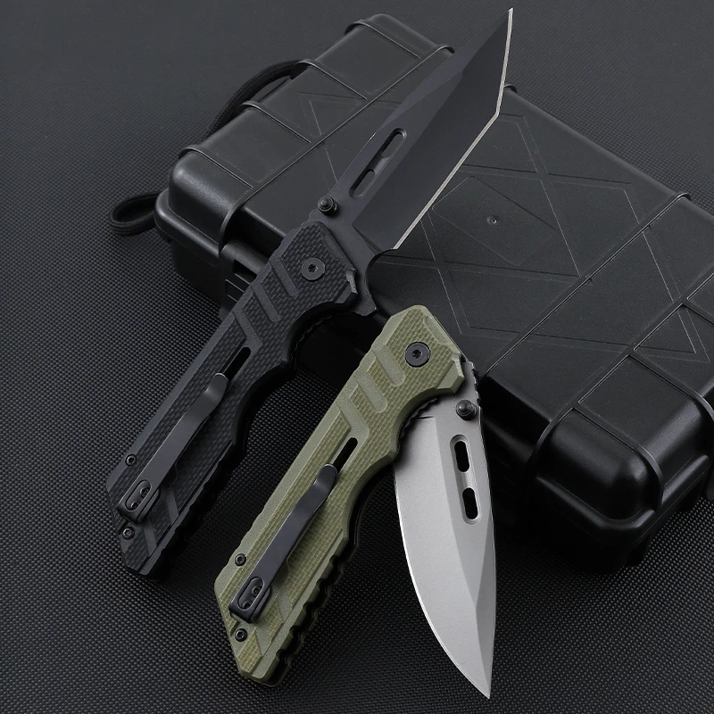Hot Selling High Quality Custom Toptan satış G10 Handle D2 Bıçak Outdoor Camping Folding Pocket Knife product view 3